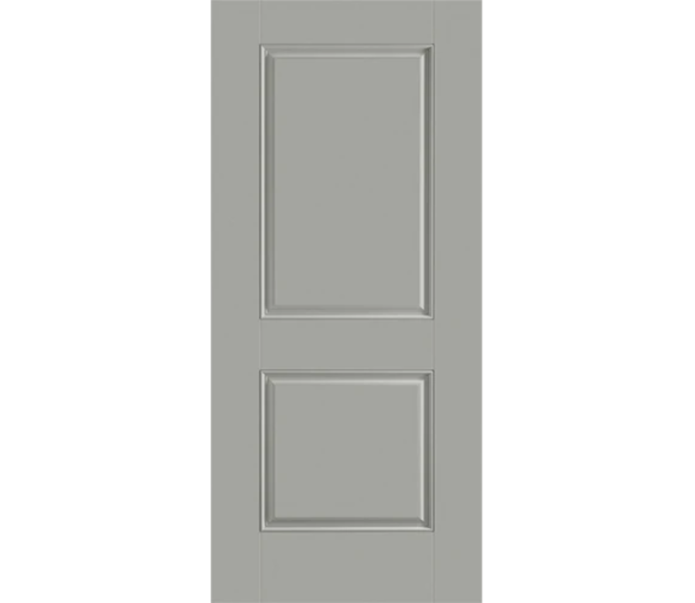 San Jose Two Panel Square Fiberglass Entry Door